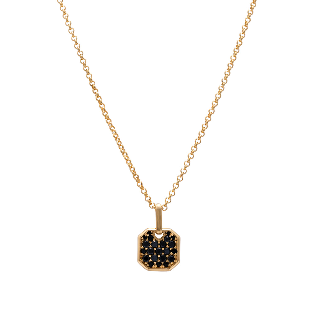 アクセサリー FLYNK Square space necklace Gold Square Pendant (Gold) – Off Code Company